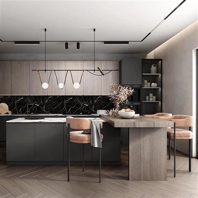 Gabinete de cocina de mascotas de madera